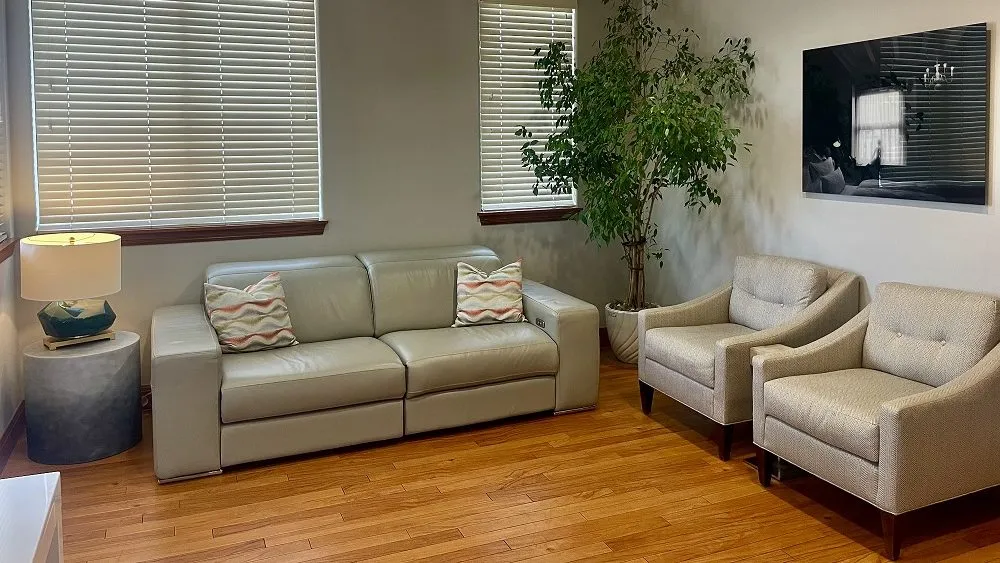 seating area in lobby of practice